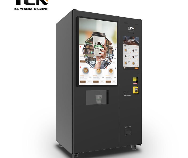 Freshly Ground Iced Coffee Vending Machine with Ice Cubes TCN-NCF-8N(V22)